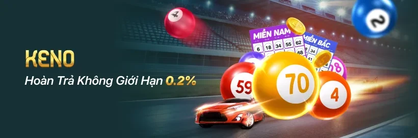 VU88 Chơi Keno nhận hoàn trả 0.2% mỗi ngày, không giới hạn tiền thưởng.